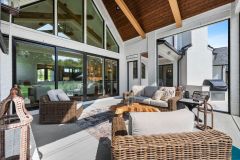 Covered Porch with Large Slider Door to Great Room