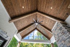 Covered Rear Porch Ceiling Detail