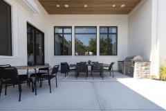 Rear Patio Partial Covered Dining Area and Grill