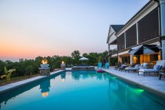 Pool with Screened-in Porch and Lower Level Patio