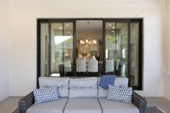 Glass Slider Between Dining and Covered Porch