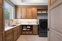 Laundry Room With Open and Closed Storage