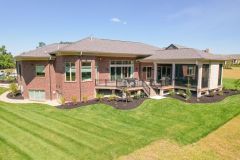 Screened In Porch with Stone Fireplace and Sun Deck Exterior