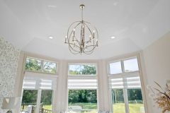 Primary Bedroom Octagon Ceiling With Large Windows With Transom