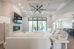 The House of Tranquility Coffered Ceiling in the Great Room