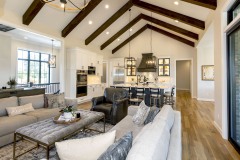 Stony Oaks First Floor Ceiling with Exposed Beams