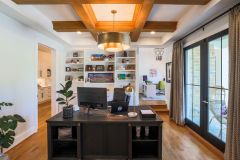 Mulberry Ridge Home Office Coffered Ceiling