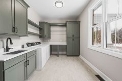 window in mudroom laundry space