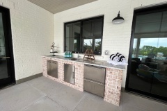 Outdoor Kitchen at Mulberry Ridge Covered Porch