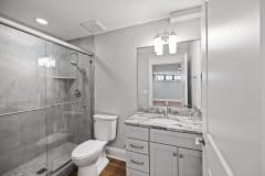 Lower Level Gust Bathroom at River Belle