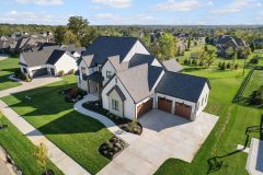 Heartland Haven Modern Farmhouse Drone View