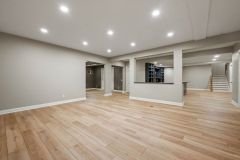 Lower Level Media Room With Viewing Ledge