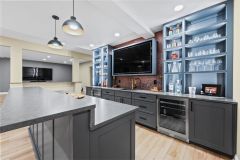 Lower Level Bar with Integrated Lighting