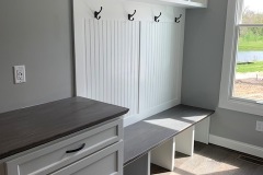 The Revelli Mudroom Drop Zone and Bench with Cubbies