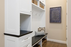 Amner Hall Mudroom Cubbies and Bench