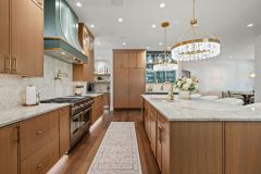 Thermador Refrigerator With White Oak Rift-Cut Panel