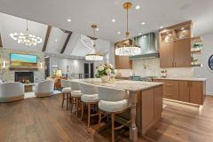 White Oak Rift Cut Cabinetry Kitchen Off Great Room