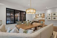 Dining Area Off Kitchen With Banquette Dining Set