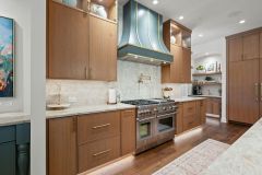 Custom Kitchen hood SW Homburg Gray and Metal Stripping