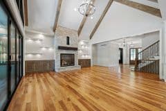 Great Room With Stone Fireplace and Cathedral Ceiling - The Vandoren