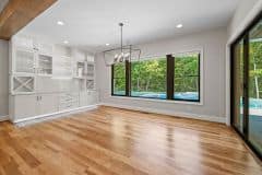 Dining Area in Kitchen with buffet built-ins - The Vandoren