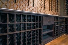 Custom Wine Room details and storage - The Vandoren