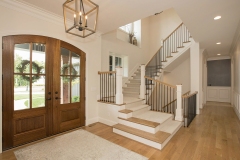 custom home grand staircase and foyer in Cincinnati