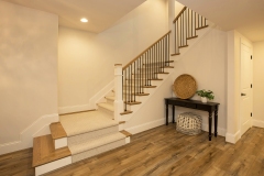 Custom home in Cincinnati stairs in lower level