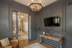 the woodford home offie with wainscotting