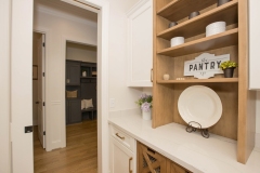 Cincincinnati Custom home walk-in pantry with custom built-ins