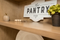 Cincincinnati Custom home walk-in pantry with custom built-ins