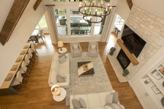 cincinnati custom home builder with loft looking over great room