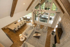 cincinnati custom home builder with loft looking over great room