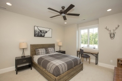 custom home second floor bedroom