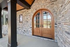 Front Porch Arched Front Door at Bear Creek