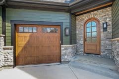 Friends Door with Stone Accents