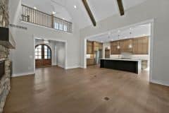Great Room With Second Floor Loft Off Kitchen
