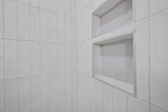 Lower Level Shower with niches