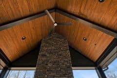 Wood Cathedral Ceiling Covered Screened In Porch