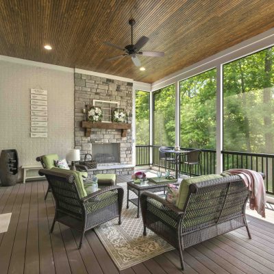 covered patio with view