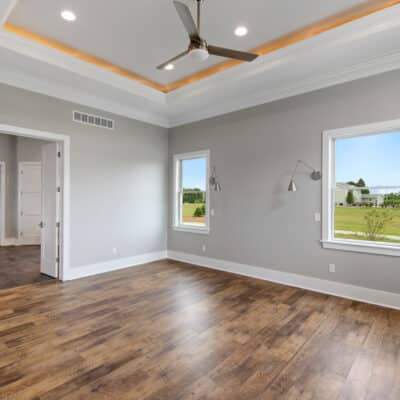 Two Story traditional custom home Dayton Ohio master bedroom