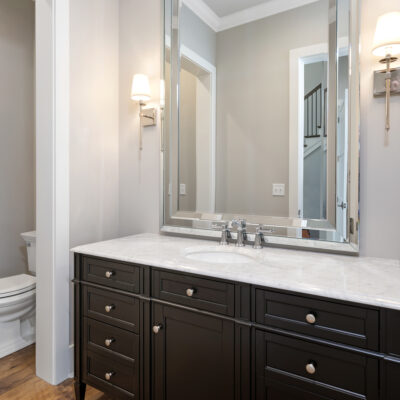 Two Story traditional custom home Dayton Ohio powder room