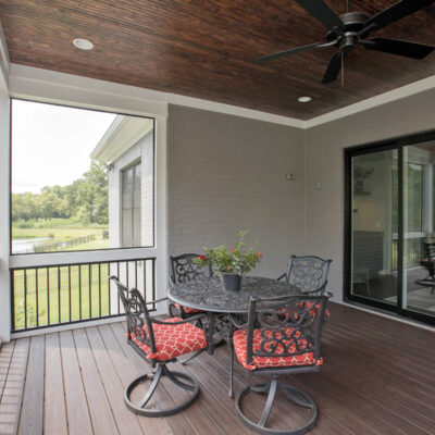 The Revelli Screen Porch Interior