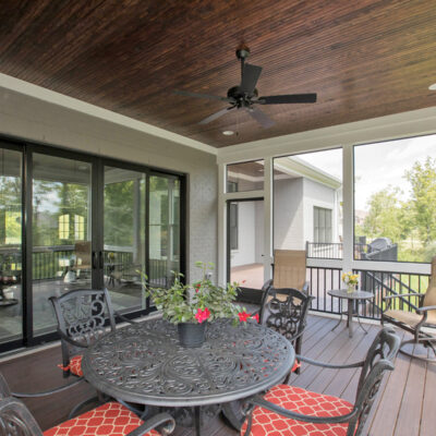 The Revelli Screen Porch Interior