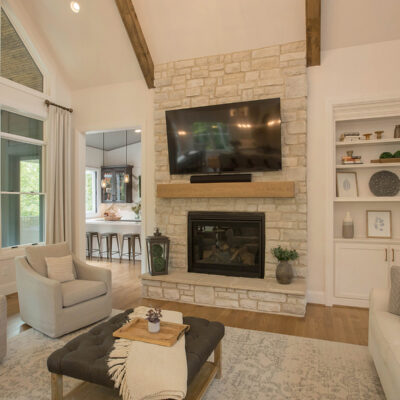 Woodford Custom Home Great Room Fireplace