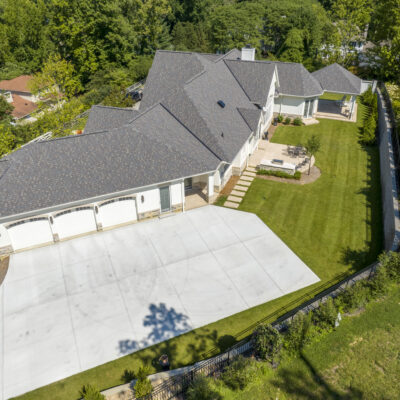 Mt Lookout Custom Home Drone View