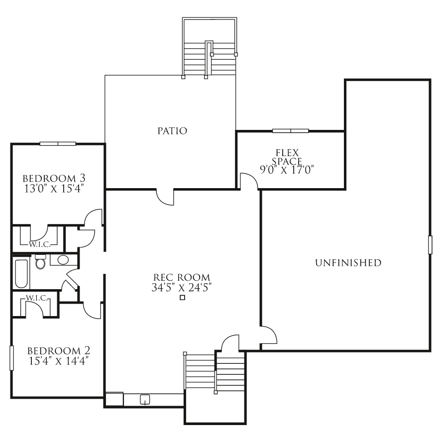 Reveli Ranch Lower Level Floor Plan