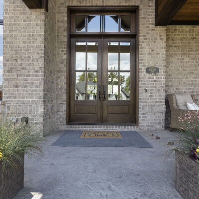 Front Door with covered Front Porch