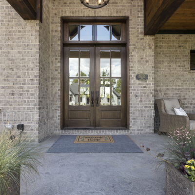 Covered Front Porch with Door