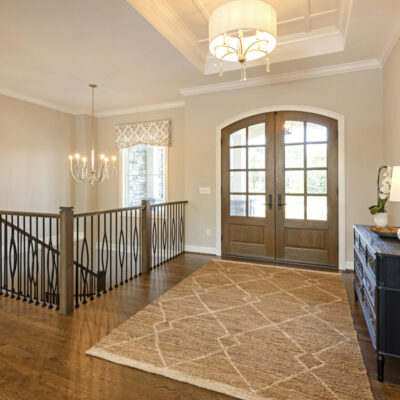 Front Entry with Detailed Ceiling